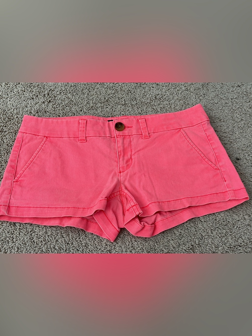 American Eagle Outfitters Pink Coral Jean Shorts